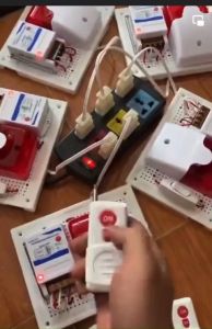 Báo cháy tổ liên gia không dây 220V-1000m