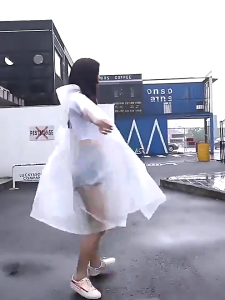 10PCS Disposable Raincoat For Adult Portable Raincoat Whole Body Rain Cover Thickened Transparent