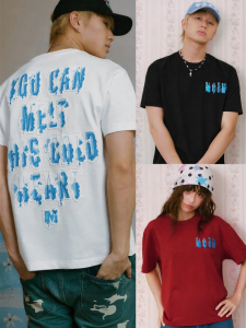 MEDM | Letter Print American Style Casual T-shirt