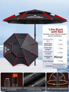 JUQINWANG | Universal Direction Adjustable Fishing Umbrella with Enhanced UV Protection