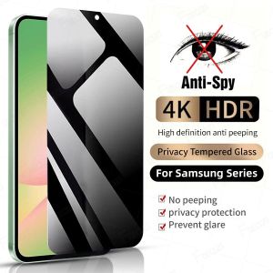 Protecting Privacy Tempered Glass For Samsung Galaxy A07 A17 A56 A57 A37 A36 A26 A16 A06 4G 5G Anti Spy Peeping Anti Blue Light HD Matte Anti-Fingerprints Screen Protector