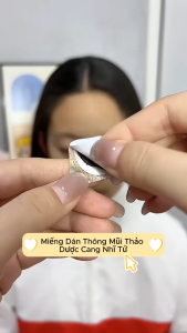 Miếng Dán Thảo Dược Thông Mũi – Giảm Nghẹt Mũi Khô Mũi Ngứa Mũi – Dễ Thở Tức Thì