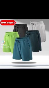 celana pendek olahraga lari running parasut pria