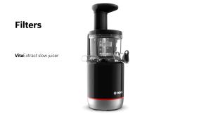 Máy Ép Chậm Bosch MESM500W Máy Ép Đa Năng Máy Ép Hoa Quả Thực Phẩm 2 bộ lọc Dễ Dàng Vệ Sinh Công Suất 150W Nhập Đức BH 12 Tháng