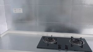 BATHI Sticker Wallpaper Alumunium Foil Anti Air Minyak Tahan Panas 100x60cm