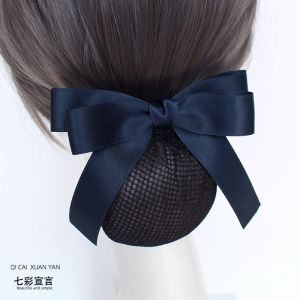 Nurse Hairnet Minimalist Fresh Professional Headdress Flower Female Work Hair Updo Hairnet Bank Flight Attendant Hotel Bows Barrettes