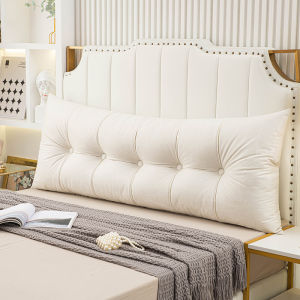 Nordic Style Bedside Pillow Soft Plush Tatami Backrest Detachable Cover Long Sofa Pillow Large Backrest for Double Bed