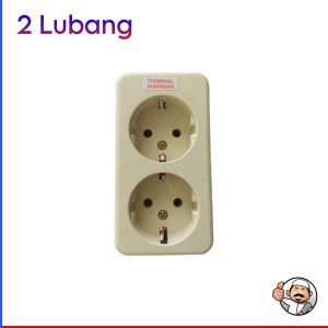 Colokan listrik 2 3 4 lubang SNI terminal kuningan stopkontak arde 2 3 4 lubang