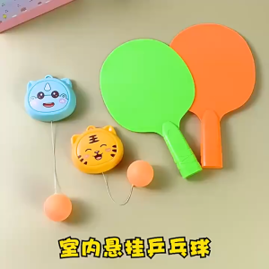 SKISOPGO Kids Ping Pong Toy Hanging Table Tennis Trainer Mainan PingPong Indoor Sports Game
