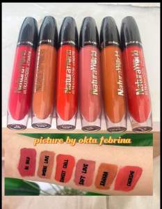 Lipsmatte NaturaWorld Sepaket isi 6 Varian warna hatan 16 Jam Sah Solat Free Member Seumur Hidup ada bonus dan untung eceran