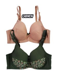CarmenAnisseValeriePatricia Avon 2 pcs underwire full cup Bra 1 pinted 1 plain