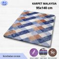 Karpet Malaysia ukuran 95x140 cm (Small) halus, lembut & lebih tebal. 
