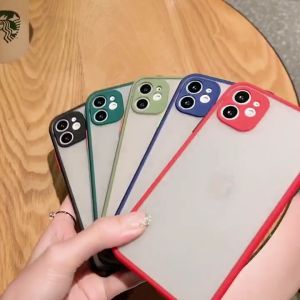 （ภายใน 24 ชั่วโมง ท้องถิ่นไทย การจัดส่งสินค้า）🔥เคสใช้สำหรับไอโฟน🔥เคสโทรศัพท์มือถือ iphone 12 Pro Max 12 Mini iPhone + X XR XS Max 11 Pro Max TPU case กรณีโทรศัพท์สี เคสใสขอบสี เคสไอโฟนสีตัด
