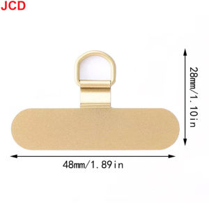 JCD 1/4pcs Universal Metal Phone Lanyard Gasket Patch Durable Ultra Thin Mobile Phone Sling Rope Card Clip Strap Hang Cord Tab