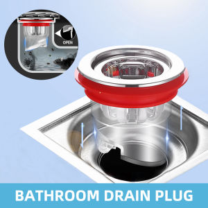 Bathroom Traps Drain Plug Magnetic Design Automatic Closing Floor Drain Core Filter Hair  Balcony Anti Odor Device