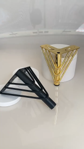 Golden Triangle Furniture Feet 15 Cm High Metal Leg Replacement Cabinet Foot Sofa/Tv Ark