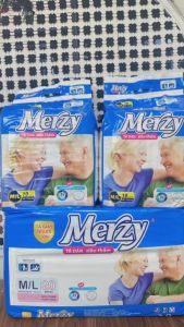 Tã Dán Người Già Merzy Siêu Thấm Hút Khô Thoáng - Size M/L10 Miếng