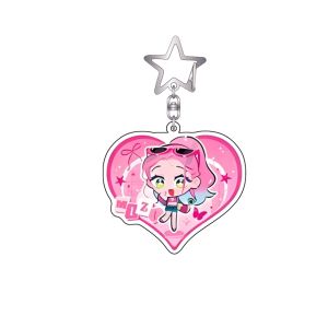 Bandai | Anime Alien Stage Find Your Plus One Mizi Sua Till Ivan Luka Hyuna 5CM Cute Acrylic Stand Keychain All Roles Peripheral Gifts