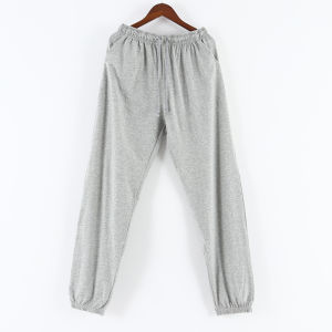 Cotton Sleepwear Drawstring Thin Home Pants Men Women Long Trousers Spring Autumn Summer Elastic Waist Cotton Pyjama Trousers