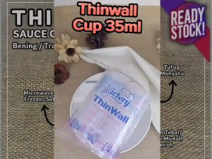 Thinwall Cup Sambal 25ml 35ml Plastik Bulat Wadah Saus