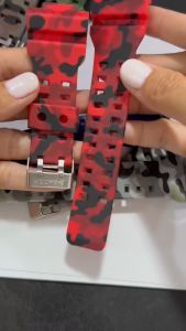Strap for Casio G-Shock GA-100/110/140/200/400/700 800 GD-100/110/120 Men Replacement Black Gold Buckle Watch Strap