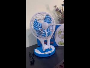 Quạt sạc để bàn tích điện tích hợp đèn led đa năng 2 chế độ siêu mát 5580