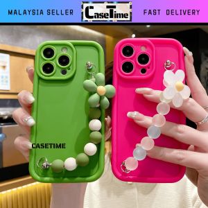 INFINIX Smart 8 9 Hot 30 30i 40 40i 50 50i Pro 4G 5G solid silicon flower chain soft phone case casing cover 手机壳