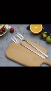 Bayar Di Tempat - Sendok Garpu Stainless Korean / Korean Spoon Fork Stainless 1 Pcs / Alat Makan