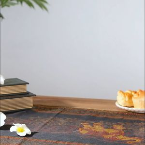 ถังไม้เนื้อแข็งสีทองเหมาะสำหรับบรรจุสิ่งของและขนม ของตกแต่งประดับวางพื้น หรือถังขยะ สไตล์ประเทศไทย กล่องเก็บของพร้อมฝาปิด