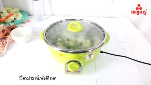 หม้อสุกี้ไฟฟ้า ความจุ 3.5 ลิตร รุ่น AP-1233 มิตซูมารู MITSUMARU ขนาด3ลิตร รับประกัน2ปี