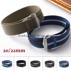 High Quality Nylon Watchstrap 20mm 22mm for Omega for Swatch Band Folding Buckle Waterproof Watchband Men Watch Belt Accessories