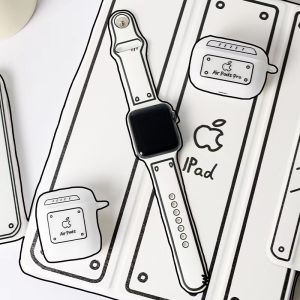 2D สายซิลิโคนสำหรับสายคาด Apple Watch อัลตร้า2 49มม. 44มม. 45มม. 40มม. 41มม. 42/38มม. สไตล์กราฟฟิตีการ์ตูนสปอร์ตสร้อยข้อมือสำหรับ Iwatch Serises 9 8 7 6 5 Se 4 3 Ultra