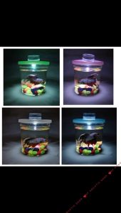 Mini thickened betta plastic small fish tank