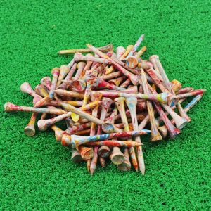 30pcs/50pcs Wooden golf tee 70mm golf studs camouflage tee golf accessories