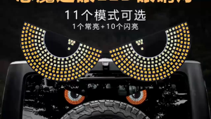 DEVIL Eyes สําหรับรถยนต์แบบไดนามิก ครึ่งวงกลม/สามเหลี่ยมเลี้ยวไฟสัญญาณแบบไดนามิกไฟท้ายรถมินิไฟตกแต่ง Flasher ไฟท้ายไฟตกแต่งอัตโนมัติ