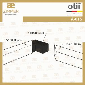 AE Zimmer Otii PVC Bracket A-015_Black (10643) PVC 支架 A-015_黑色 (10643)-100pcs/pack