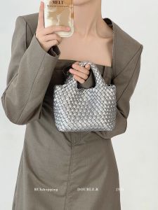Handmade Woven Basket Bag Small Tote For Women