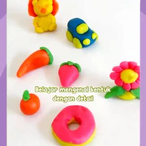 Mainan Anak Jadul Lilin Malam Plastisin DIY Merk Bola Edukasi Sensory Motorik