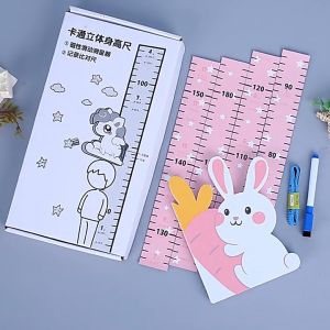 ที่วัดส่วนสูงลายการ์ตูน ขนาด 180 cm พร้อมสายวัด ปากกาเมจิกและสติ๊กเกอร์