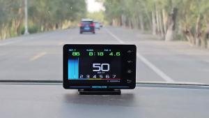 Newest XS HUD OBD2+GPS Head-up Display Water Temperature Oil Pressure Oil Temperature Turbocharged G Value Gyroscope LCD Display