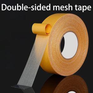 Strong Fixation Double Sided Tape Heavy Duty Translucent Mesh Waterproof Traceless Powerful Grid Carpet Adhesive Tape