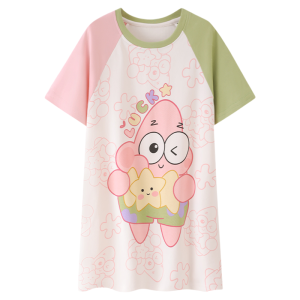 MiiOW | ชุดนอนเด็กผู้หญิง MiiOW ฤดูร้อน แขนสั้นบาง ลายการ์ตูนน่ารัก เสื้อผ้าใส่อยู่บ้านสำหรับเด็กวัยกลางคน