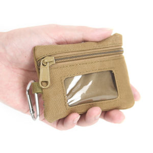 1PC Tactical Wallet EDC Molle Pouch Zipper Pack Multifunctional Bag Portable Key Card Case Outdoor Sports Coin Purse