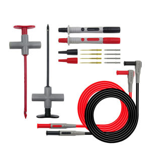 Bộ Dụng Cụ Đo Điện Đa Năng Cleqee 1000V/20A Với Đầu Dò Xuyên Dây Đầu Nối Chuối 4mm Bộ Đầu Dò Móc Xuyên Cho Thiết Bị Điện Tử