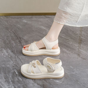 MAOLI | Thick Sole Ladies Sandals Magic Tape Slip Resistant Soft Bottom