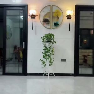 Hanging Plant Planter Rack Balcony Balcony Plant Rack European-Style Iron Flower Stand Single-Layer Pastoral Style