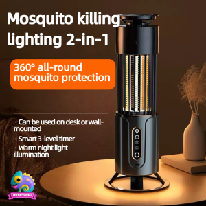 BESEYOOG Outdoor&Indoor Electronic Mosquito Repeller Wireless Portable Physical Mosquito Killing Mom&Baby Night Light Long-lasting