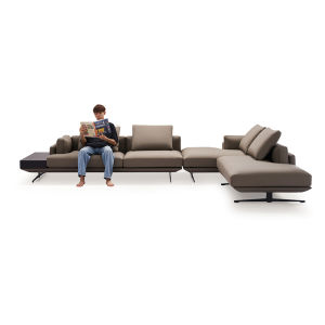 Luxury Italian Design Genuine Leather Sectional Sofa