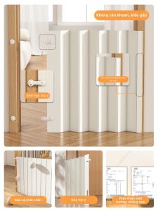 YIMING | Cổng Chặn An Toàn Cho Trẻ Em & Thú Cưng PVC