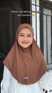 Hijab Bergo Zaida Malay Non Pet / Non Pad Instan jersey Olahraga Daily